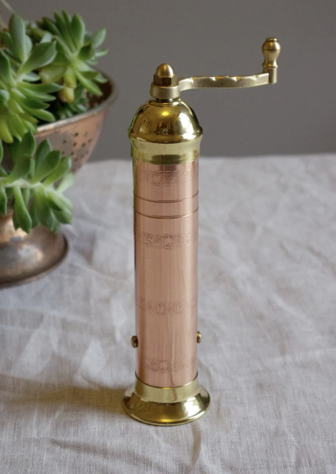 COPPER & BRASS PEPPER MILL 414