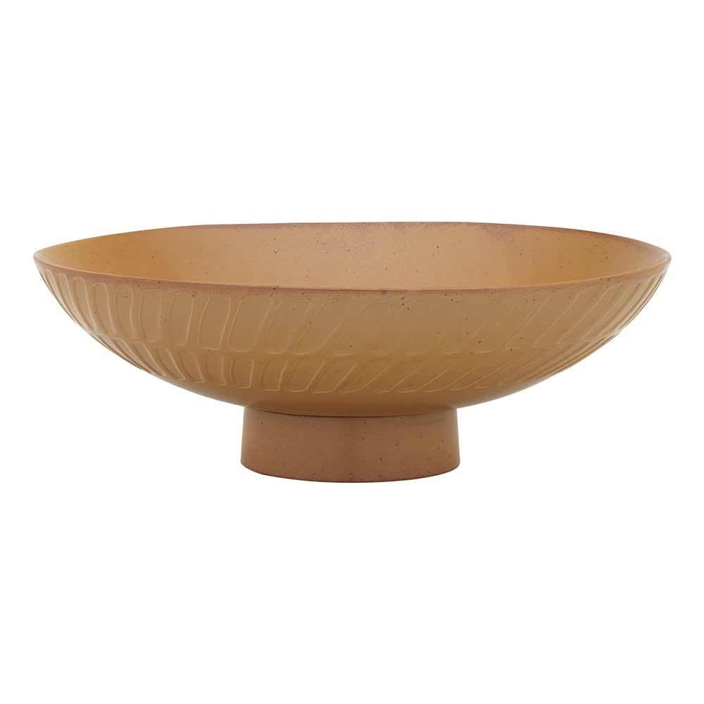 ECOLOGY PORTSEA FOOTED SERVE BOWL CEDAR