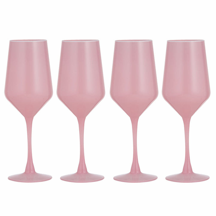 LADELLE CHELSEA WINE GLASS 4PK BLUSH