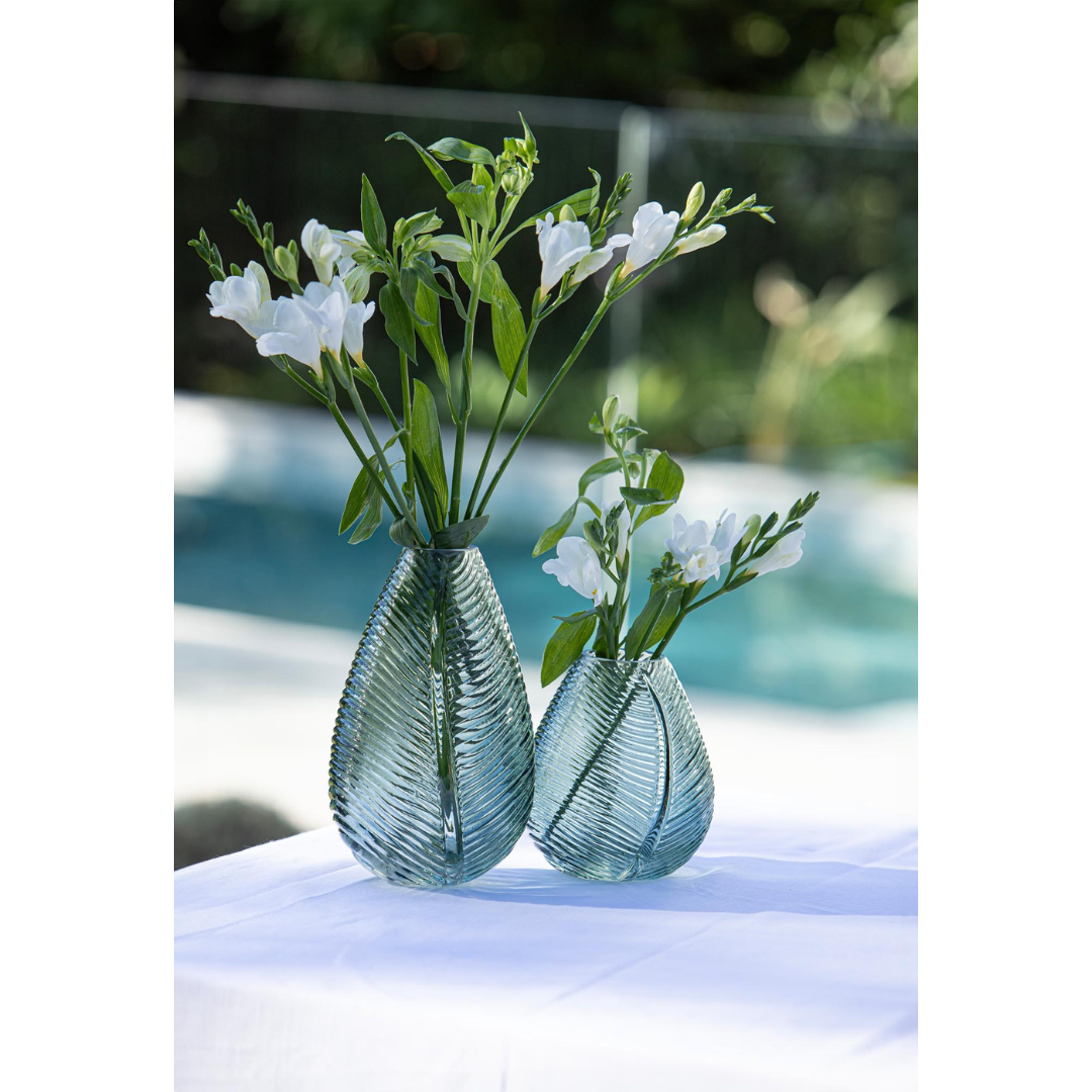 LADELLE CHELSEA GREEN LEAF VASE SML