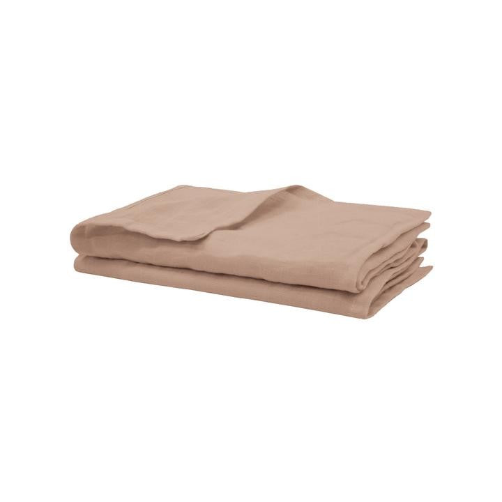 LINEN NAPKINS 2PC SET 45X45CM TEAROSE