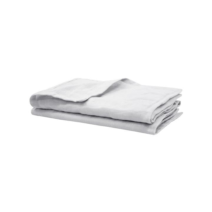 LINEN NAPKINS 2PC SET 45X45CM SILVER