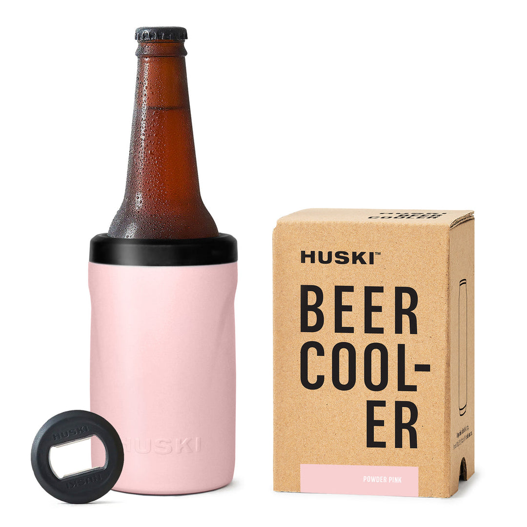 HUSKI BEER COOLER POWDER PINK