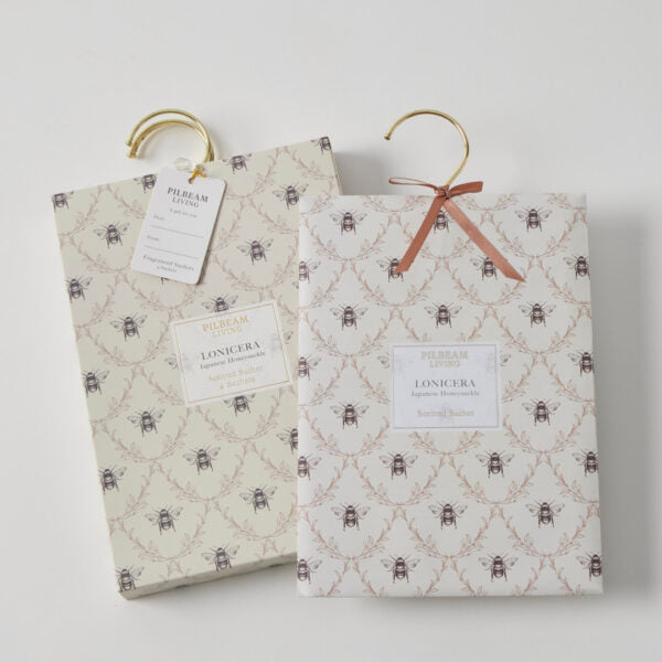 LONICERA HONEYSUCKLE SCENTED HANGING SACHETS X4