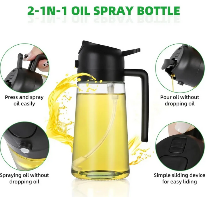 OIL SPRAYER & POURER BLACK