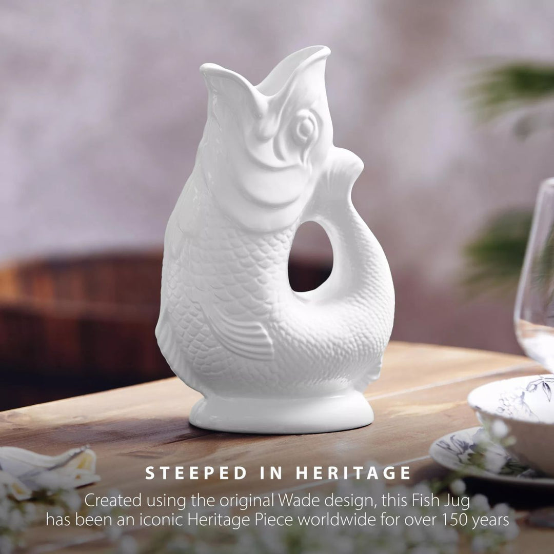 WADE FISH JUG WHITE 1.2L