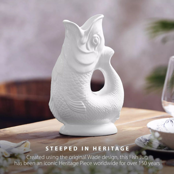 WADE FISH JUG WHITE 1.2L