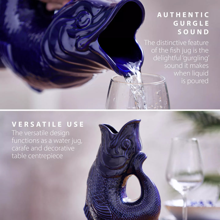 WADE FISH JUG COBALT BLUE 1.2L