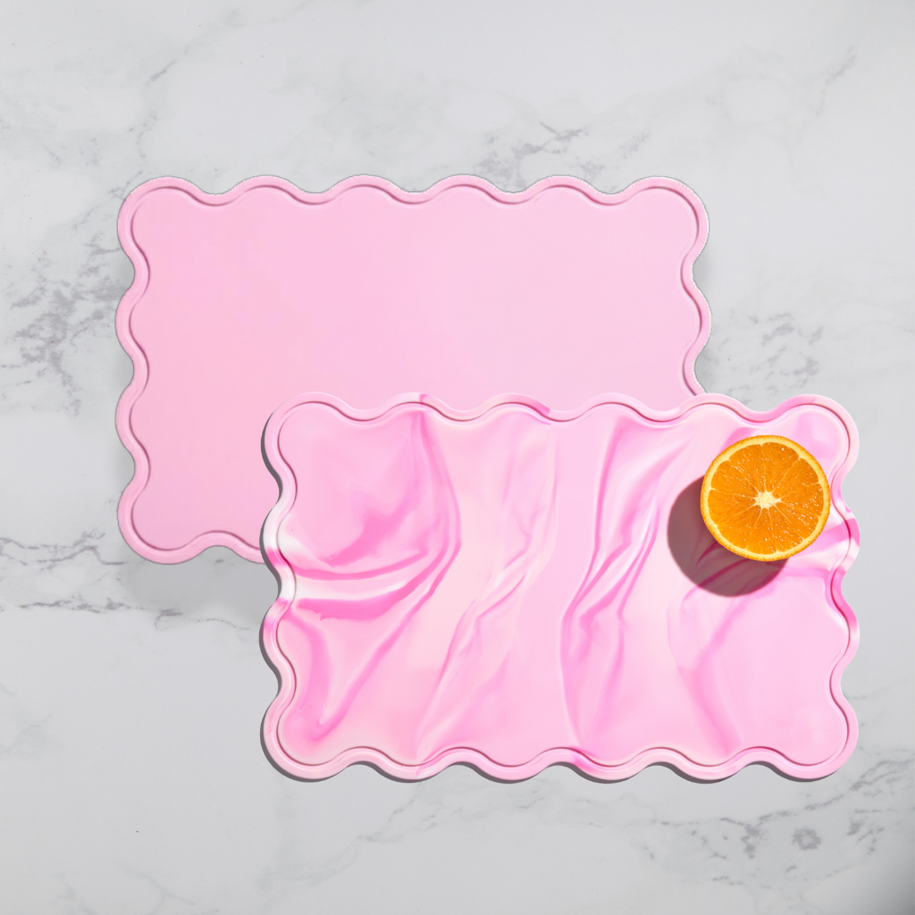 STYLD SILICONE CHOPPING BOARD FAIRY FLOSS S/2