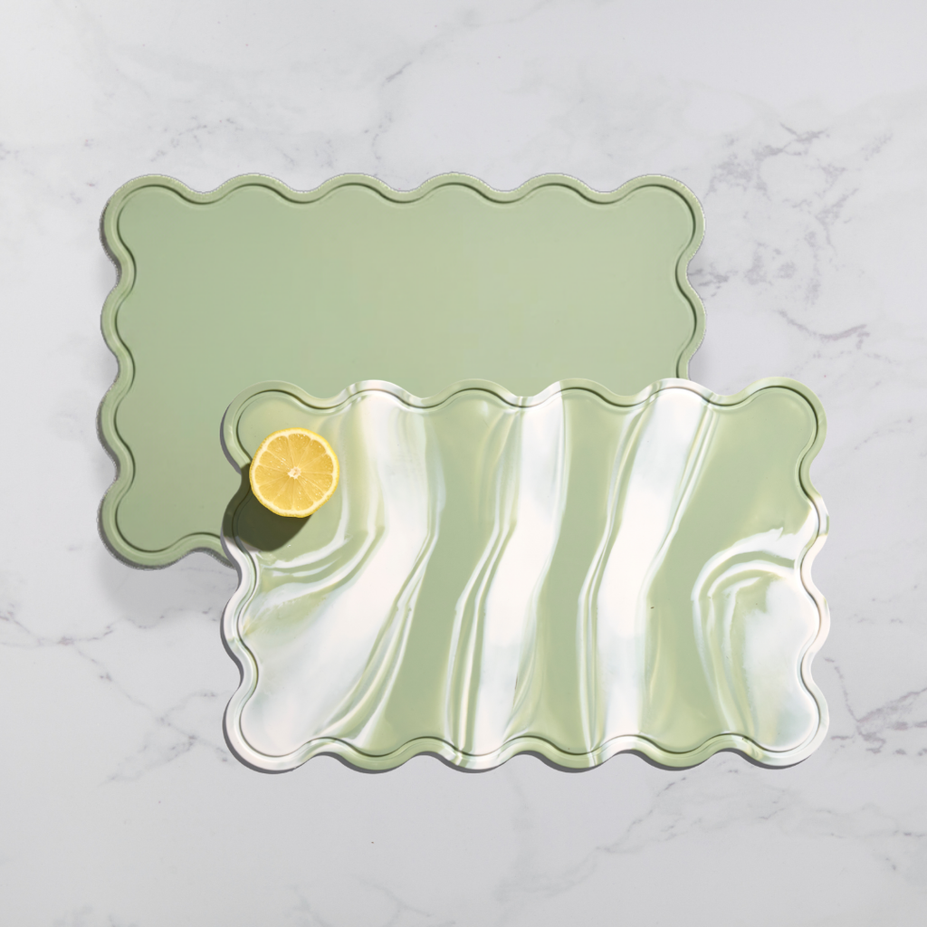 STYLD SILICONE CHOPPING BOARD PISTACHIO S/2