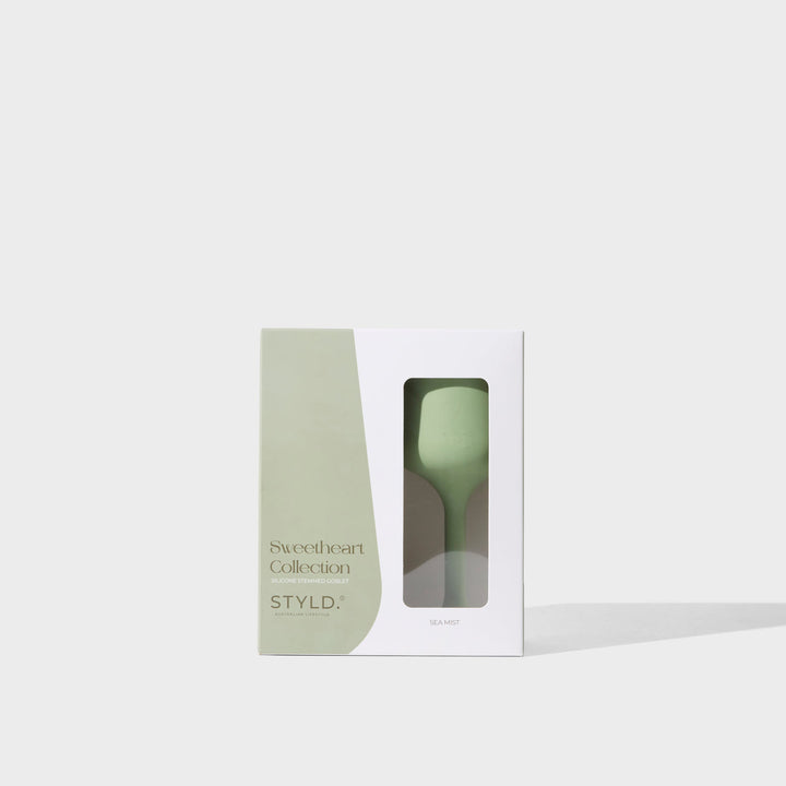 STYLD SWEETHEART GOBLET SEA MIST S/2