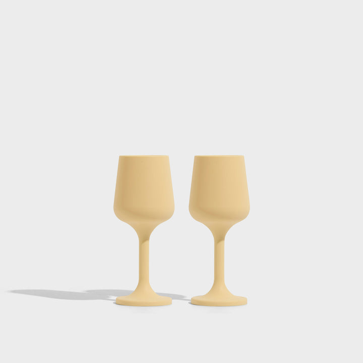 STYLD SWEETHEART GOBLET BUTTER BLOOM S/2