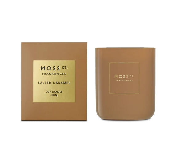 MOSS ST CANDLE SALTED CARAMEL 300G