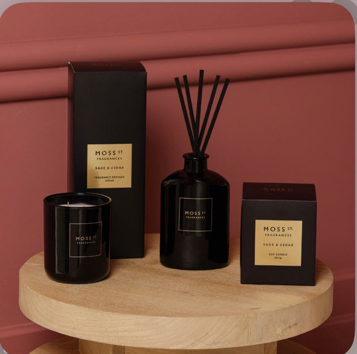 MOSS ST CANDLE SAGE & CEDAR 300G
