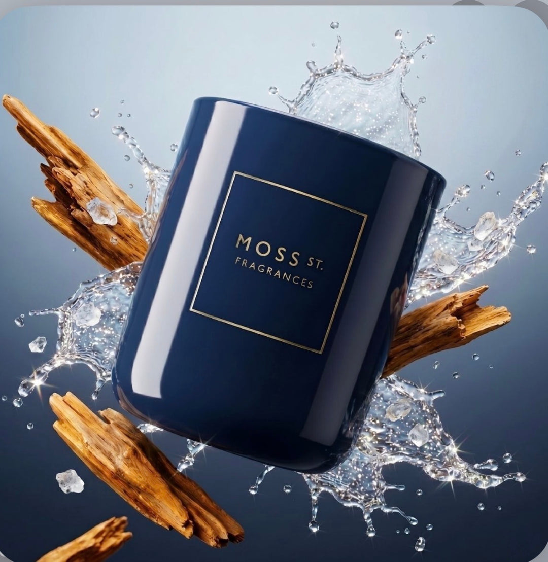 MOSS ST CANDLE SANDALWOOD & SEASALT 300G