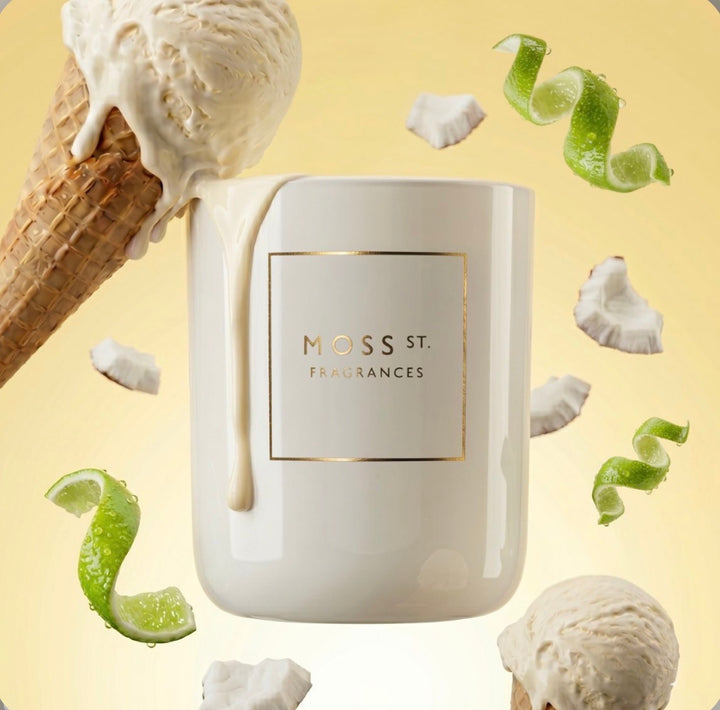 MOSS ST CANDLE COCONUT & LIME 300G