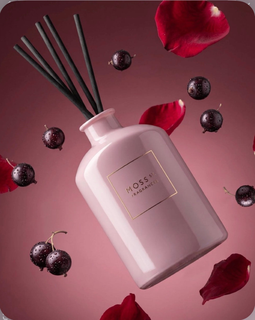 MOSS ST DIFFUSER BLACKCURRENT & ROSE 300ML