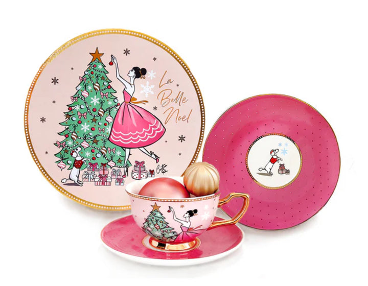 CRISTINA RE TEACUP & SAUCER LA BELLE NOEL