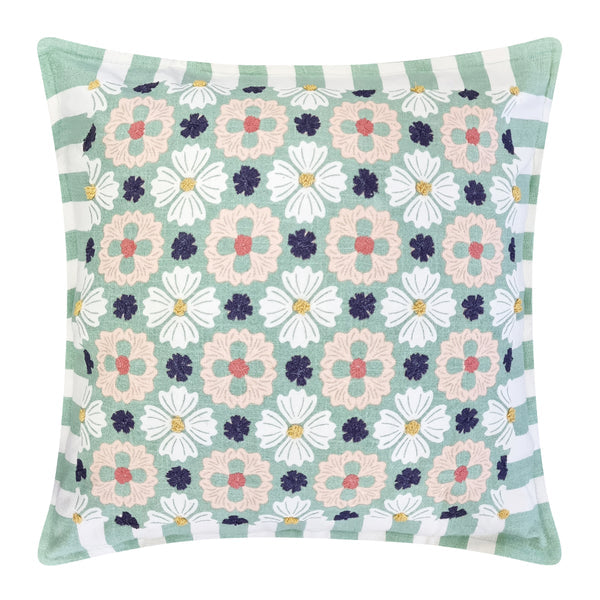 J.ELLIOT HOME ZOE CUSHION 50X50CM WHITE MULTI