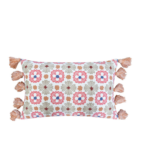 J.ELLIOT HOME ZOE CUSHION 35X55CM BUBBLEGUM MULTI